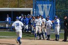 Baseball vs MIT  Wheaton College Baseball vs MIT in the  NEWMAC Championship game. - (Photo by Keith Nordstrom) : Wheaton, baseball, NEWMAC